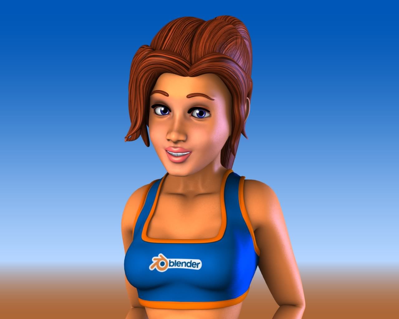 Stylised "Blender Girl"