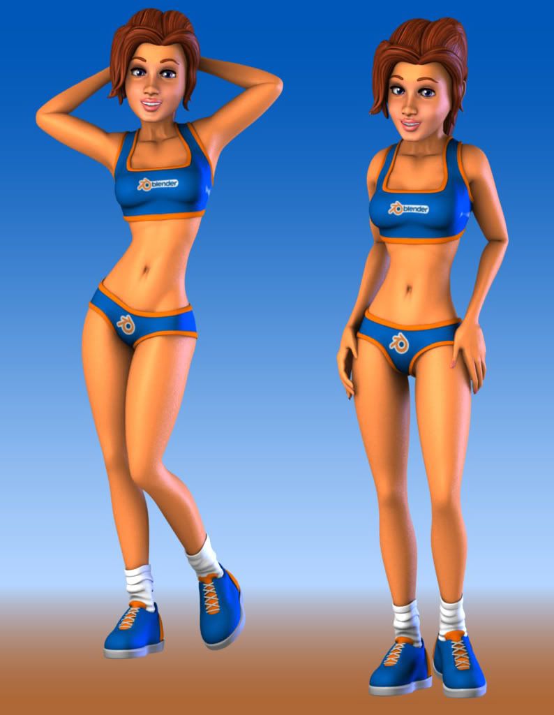 Stylised "Blender Girl"