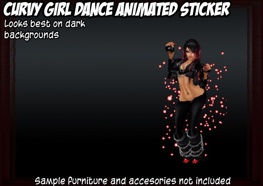 Curvy Girl Dance Animated Sticker