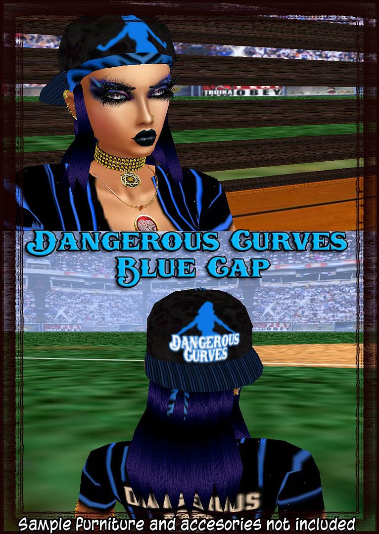 Dangerous Curves Blue Baseball Cap