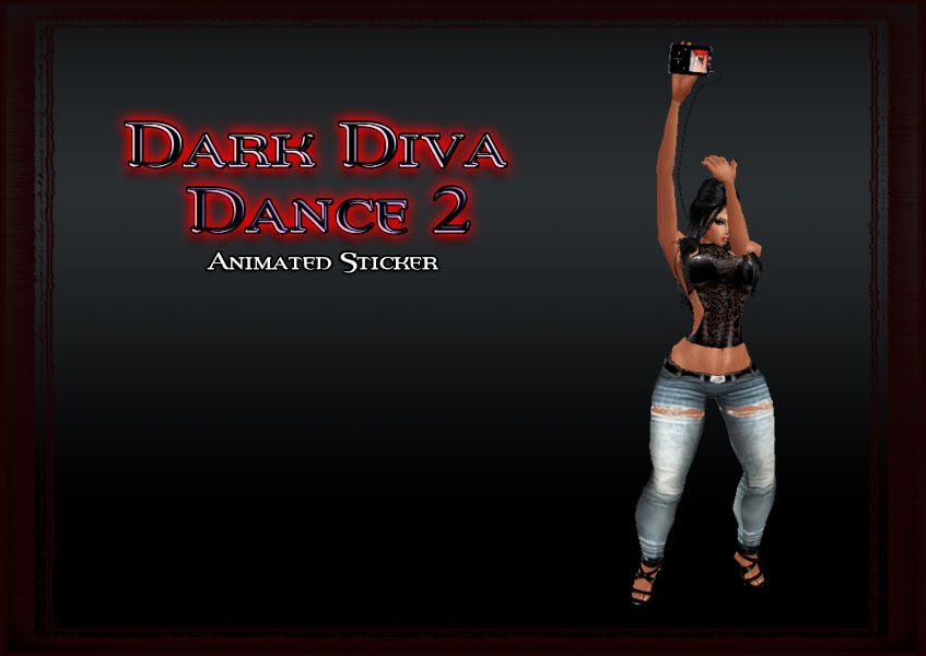 Dark Diva Dance 2 Animated Sticker