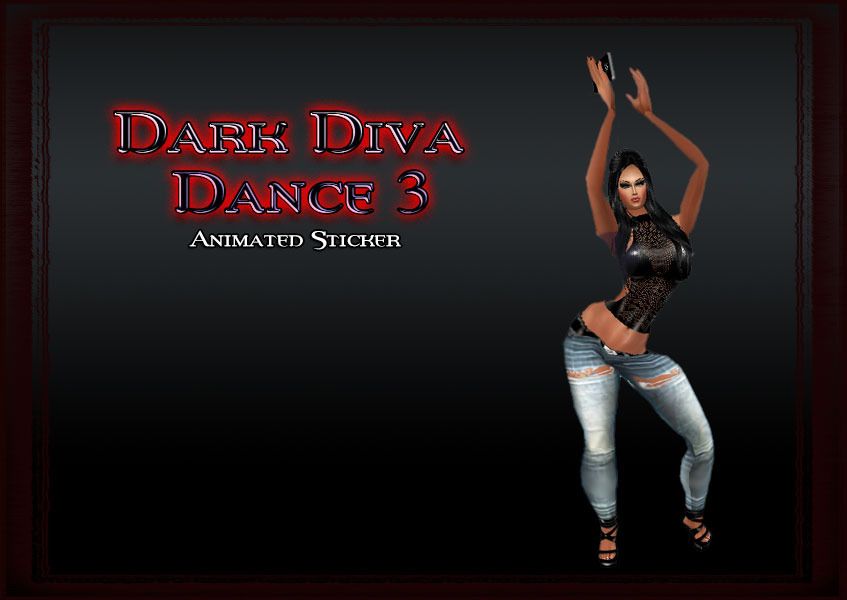 Dark Diva Dance 3 Animated Sticker