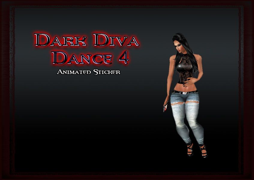 Dark Diva Dance 4 Animated Sticker