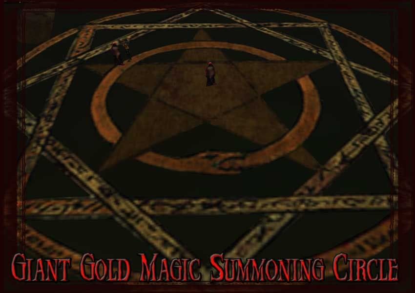 Giant Gold Magic Circle