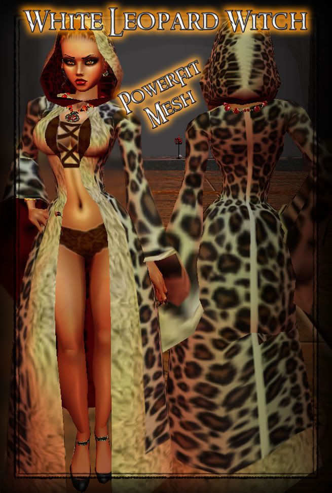 White Leopard Witch Robes GA