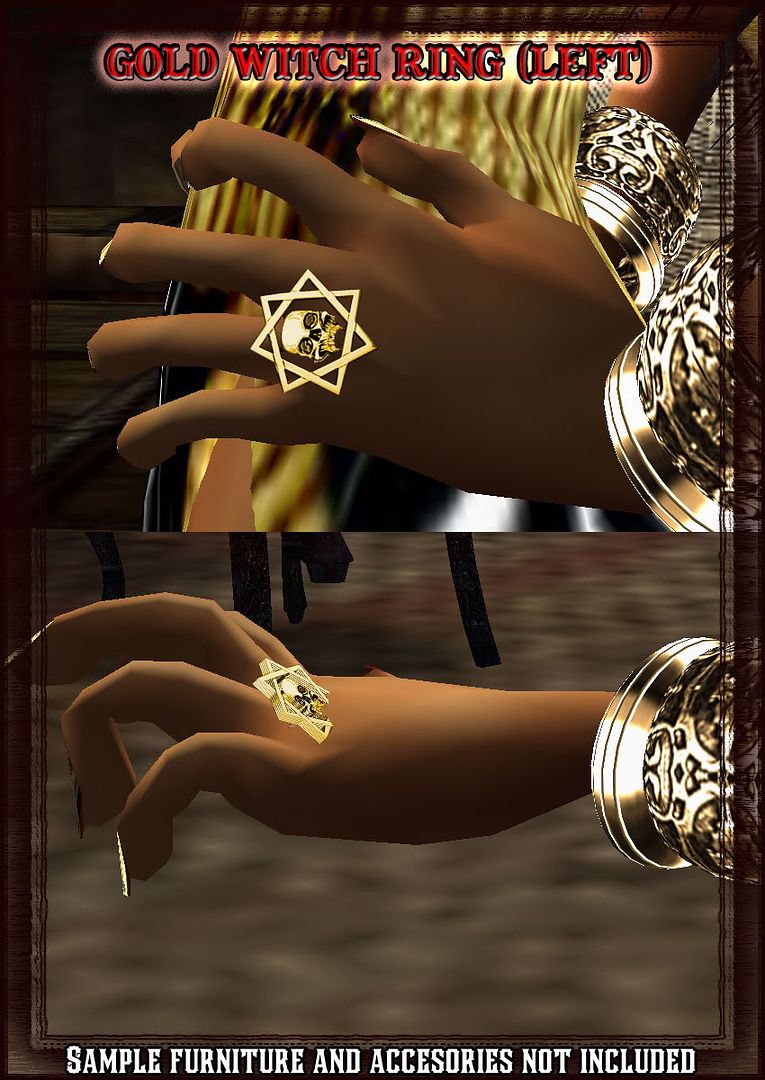 Gold Witch Ring (left)