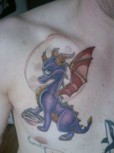 Vincent's awesome Spyro Tattoo. If you notice, it's from The Eternal Night!