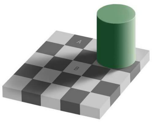 Adelson's checker shadow illusion