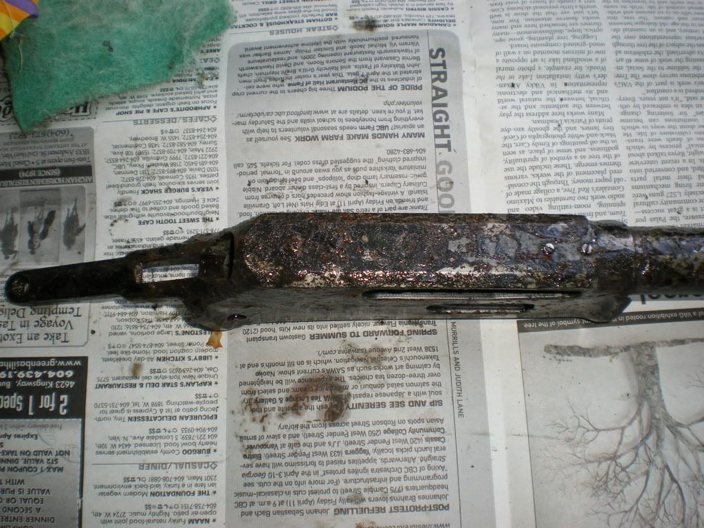 Rusted crusty receiver on a Marlin Canadian Gun Nutz
