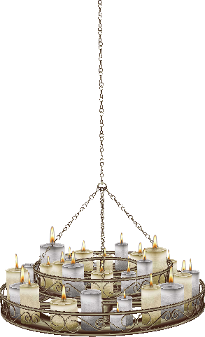  photo Gold Metal Candle Chandelier...png