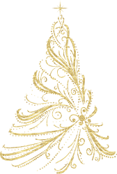  photo Golden Christmas Tree.png