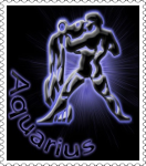 11. ~ Aquarius: January 21 – February 20 ~ photo Horoscope Stamp - Aquarius.png