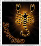 8. ~ Scorpio: October 21 – November 20 ~ photo Horoscope Stamp - Scorpio.png