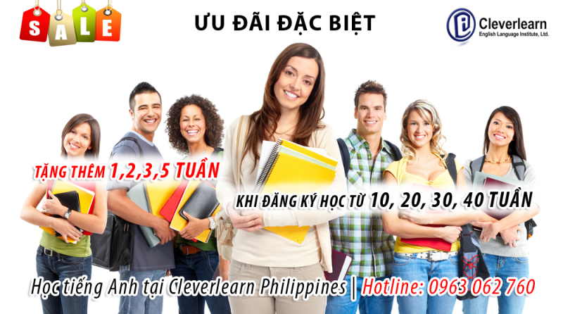 Du học tiếng Anh hiệu quả tại Học viện Anh ngữ Cleverlearn Philippines CELI