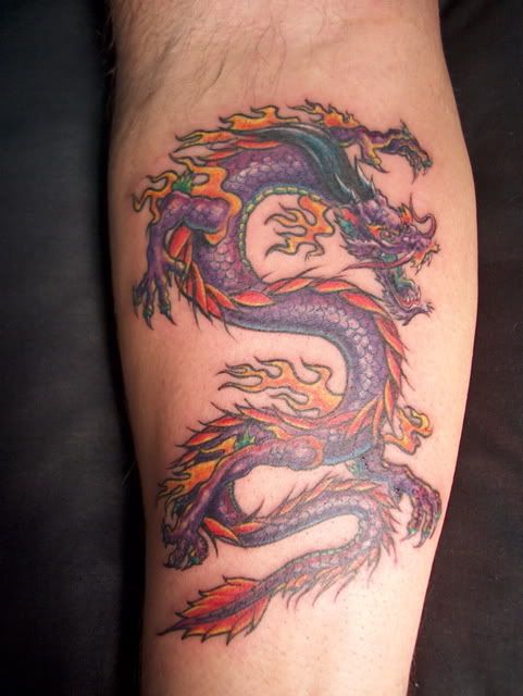 Elegant Cool Dragon Tattoo