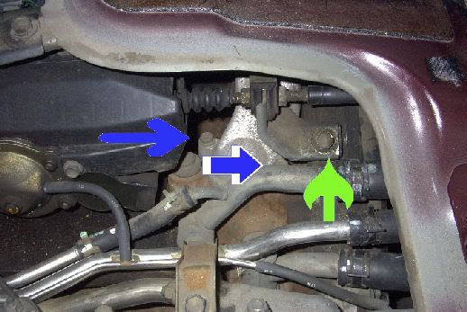 toyota lucida thermostat housing location #4