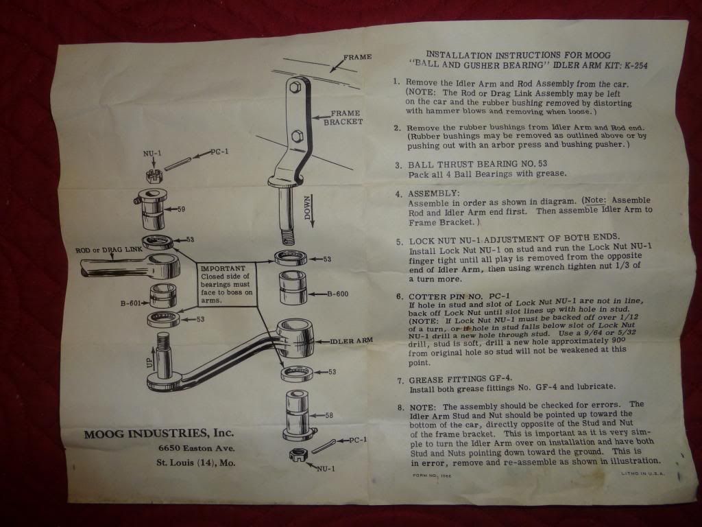 Old style Moog poor mans steering Chevy Tri Five Forum