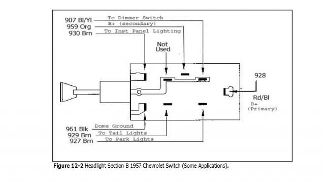 Problem with headlight switch - TriFive.com, 1955 Chevy 1956 chevy 1957