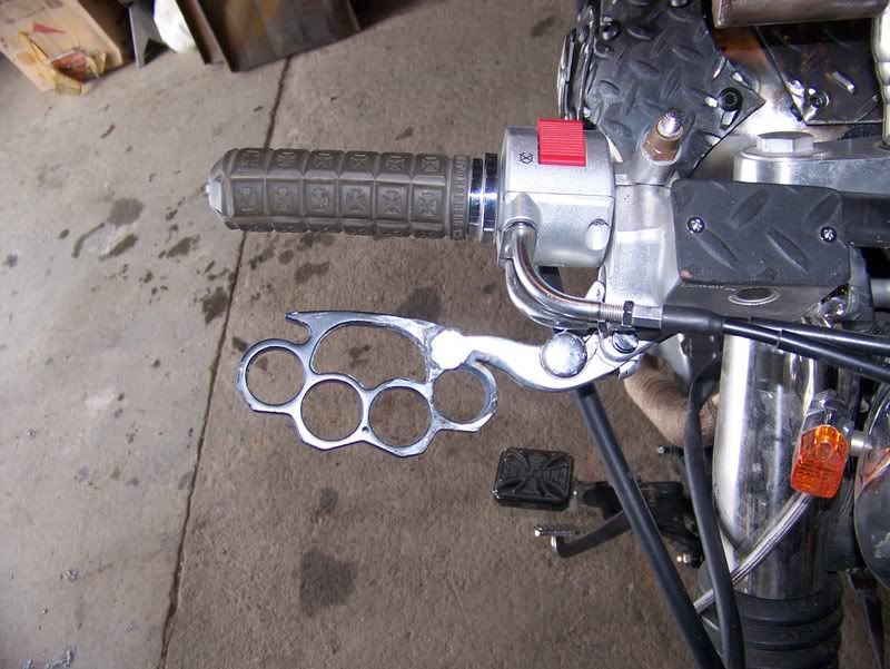 brass knuckles as brake/clutch lever Suzuki Volusia Forum