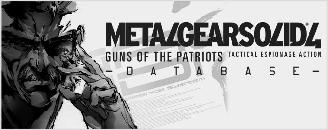 METAL GEAR SOLID 4: DATABASE