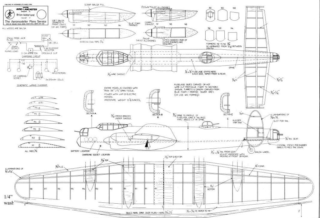 55" Lancaster FoamElectric Scratch Build RCCanada Canada Radio