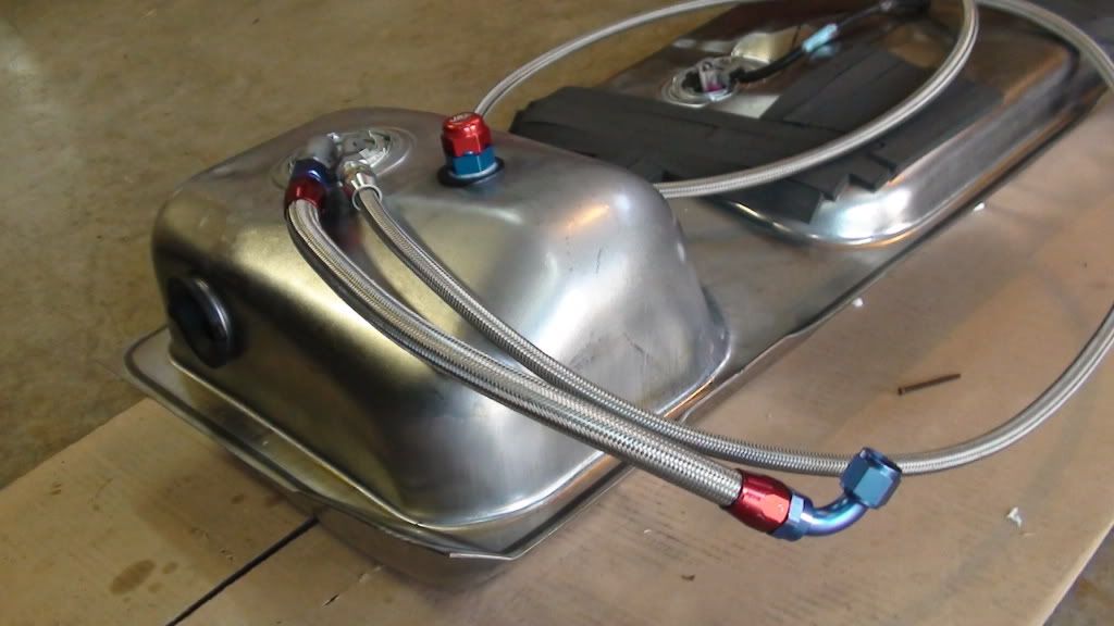 Braided fuel lines install in stock location ? Pics inside. Ford