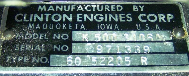 Sea King Outboard Serial Numbers