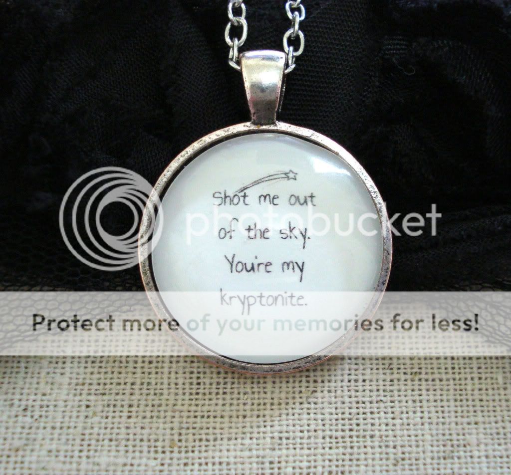 One Direction Inspired Lyrical Quote Necklace One Thing Silver 18