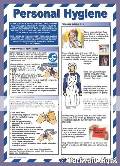 42cm x 59cm Personal Hygiene Safety Poster