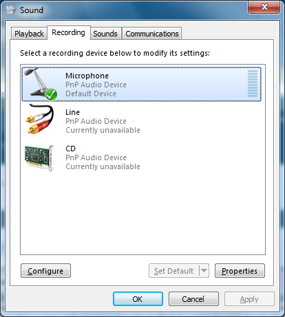 Wo mic не работает на windows 7