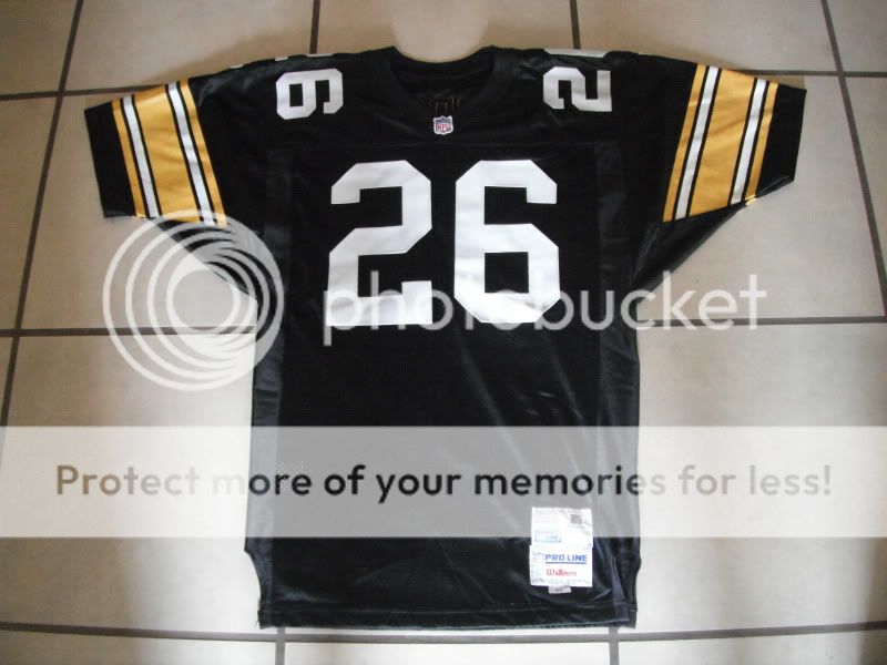 Rod Woodson #26 Pittsburg Steelers 1990s Authentic Wilson Jersey Size 